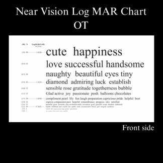 Near Vision LogMar Chart - OT