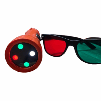 Worth 4-Dot Test with Red/Green Glasses