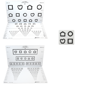 LEA SYMBOLS Folding Pediatric Eye Chart - 250100