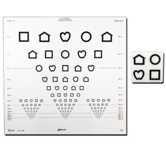 LEA SYMBOLS 15-Line Translucent ETDRS-Style Distance Chart