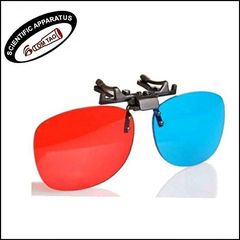 Red & Blue Clip-on Spectacle