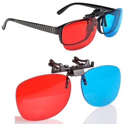 Red & Blue Clip-on Spectacle - Image 2