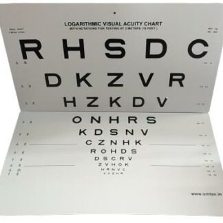 Dist Vision LogMar chart Alphabets Foldable