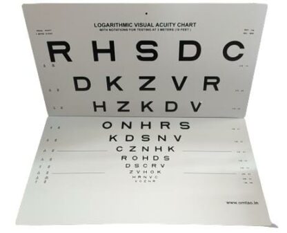 Dist Vision LogMar chart Alphabets Foldable
