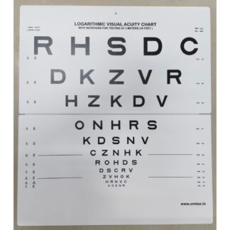 Dist Vision LogMar chart Alphabets Foldable
