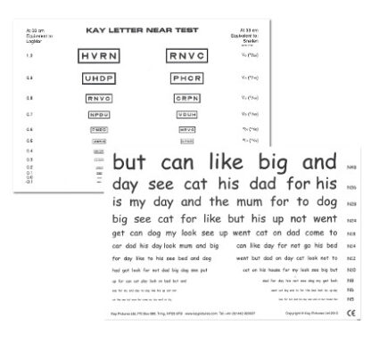 Kay Letter Test Near Test Card